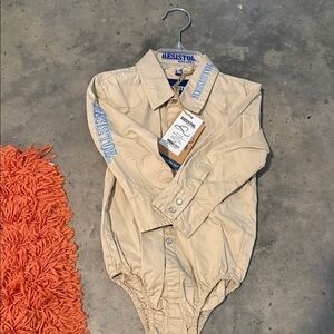 Resistol Tan Kids One Piece Bodysuit